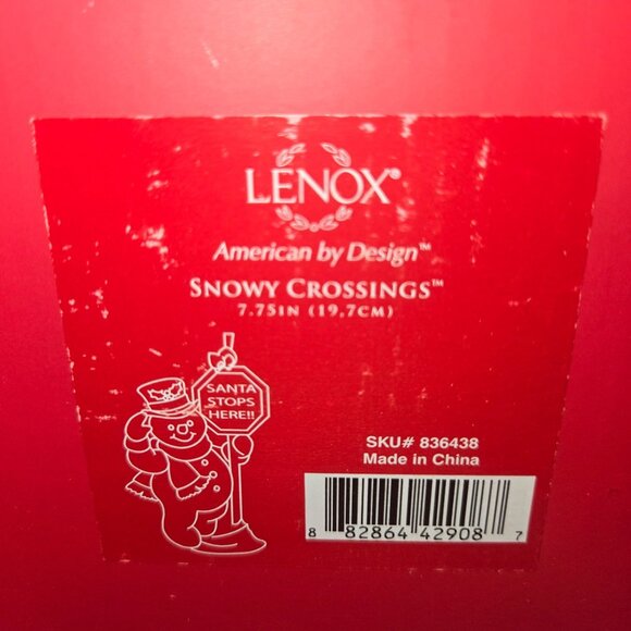 2014 Lenox Snowy Crossings Snowman Fine porcelain MIB - Picture 10 of 12